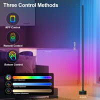 Illuminate Your Space: The Smart RGB LED Corner Lamp with App and Remote Control - Image 3